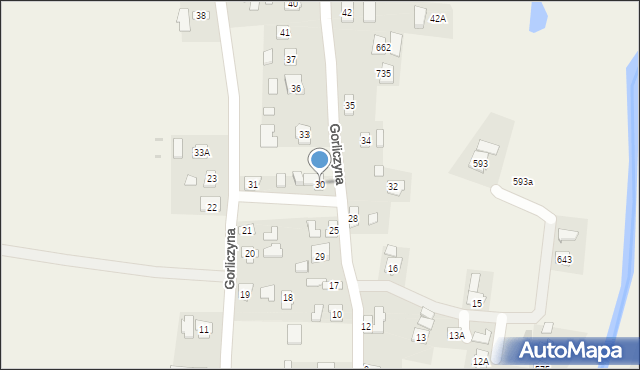 Gorliczyna, Gorliczyna, 30, mapa Gorliczyna