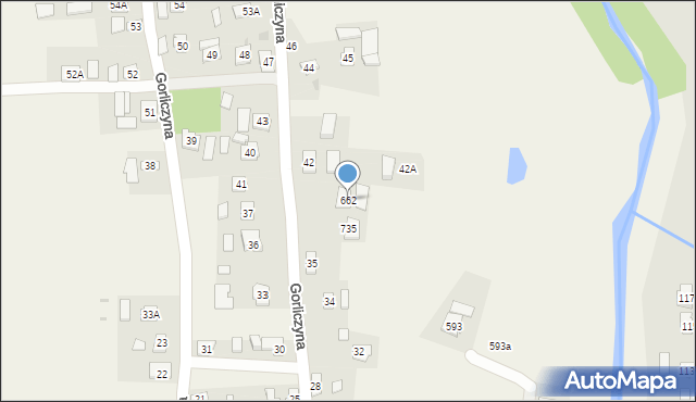 Gorliczyna, Gorliczyna, 662, mapa Gorliczyna