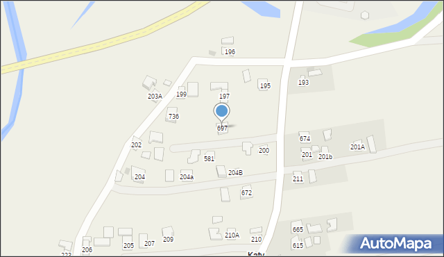 Gorliczyna, Gorliczyna, 697, mapa Gorliczyna