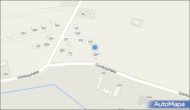 Gorliczyna, Gorliczyna, 746, mapa Gorliczyna