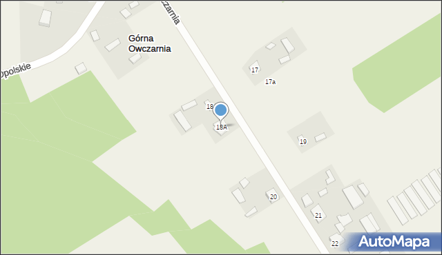 Górna Owczarnia, Górna Owczarnia, 18A, mapa Górna Owczarnia