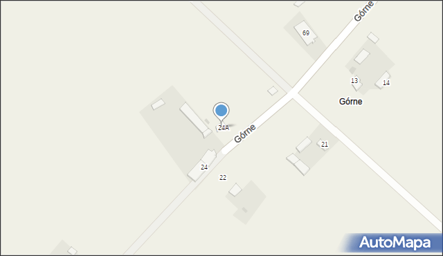 Górne, Górne, 24A, mapa Górne