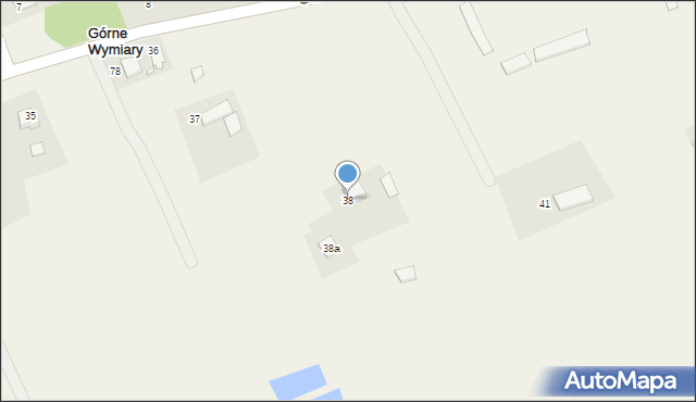 Górne Wymiary, Górne Wymiary, 38, mapa Górne Wymiary