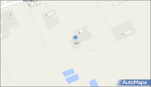 Górne Wymiary, Górne Wymiary, 38a, mapa Górne Wymiary