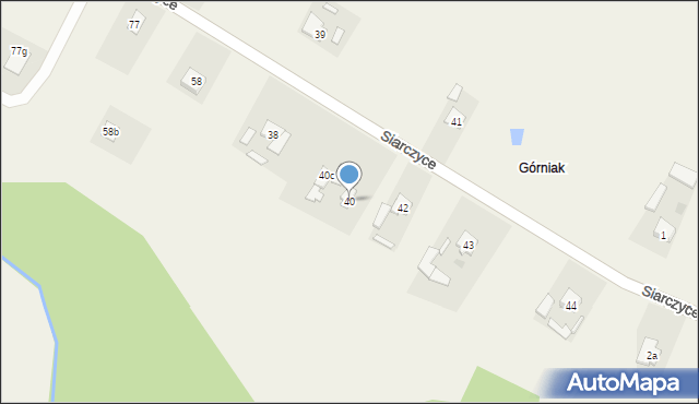 Górniak, Górniak, 40, mapa Górniak