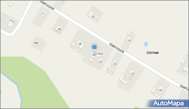 Górniak, Górniak, 40c, mapa Górniak
