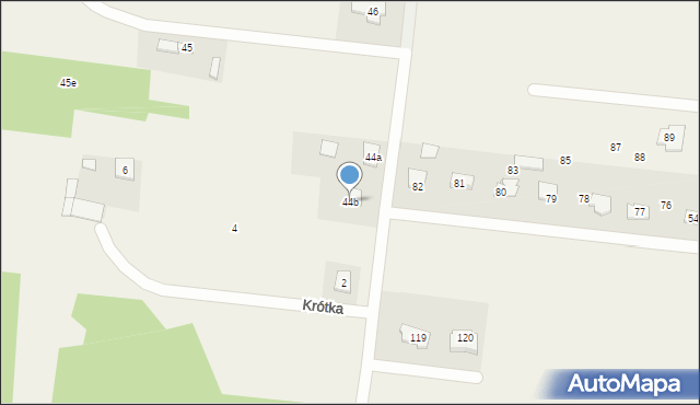 Górno-Parcele, Górno-Parcele, 44b, mapa Górno-Parcele