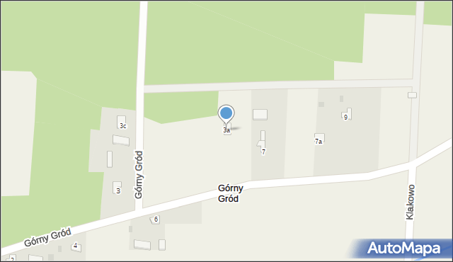 Górny Gród, Górny Gród, 3a, mapa Górny Gród