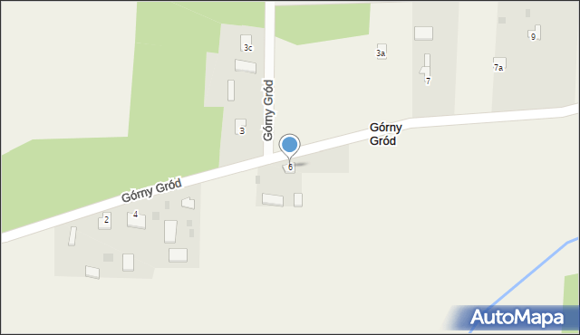 Górny Gród, Górny Gród, 6, mapa Górny Gród