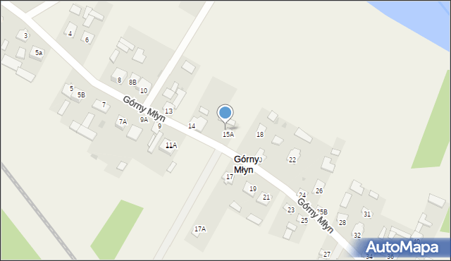 Górny Młyn, Górny Młyn, 16, mapa Górny Młyn