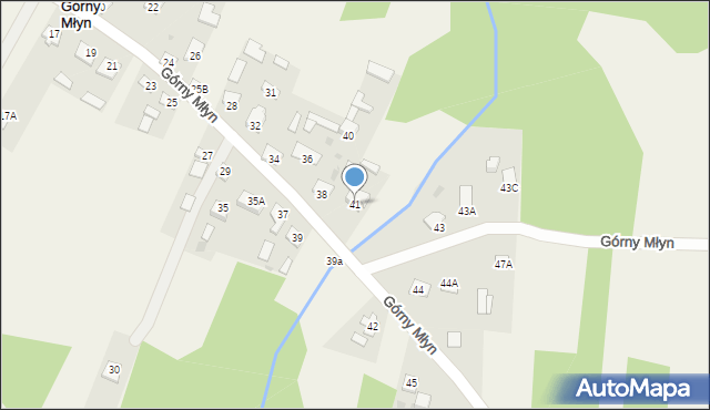 Górny Młyn, Górny Młyn, 41, mapa Górny Młyn