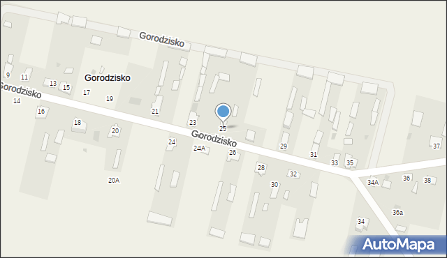 Gorodzisko, Gorodzisko, 25, mapa Gorodzisko