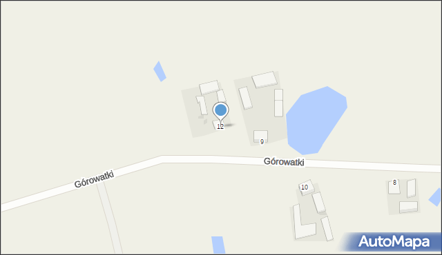 Górowatki, Górowatki, 12, mapa Górowatki