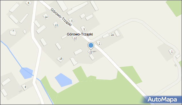 Górowo-Trząski, Górowo-Trząski, 11, mapa Górowo-Trząski