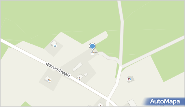 Górowo-Trząski, Górowo-Trząski, 17, mapa Górowo-Trząski