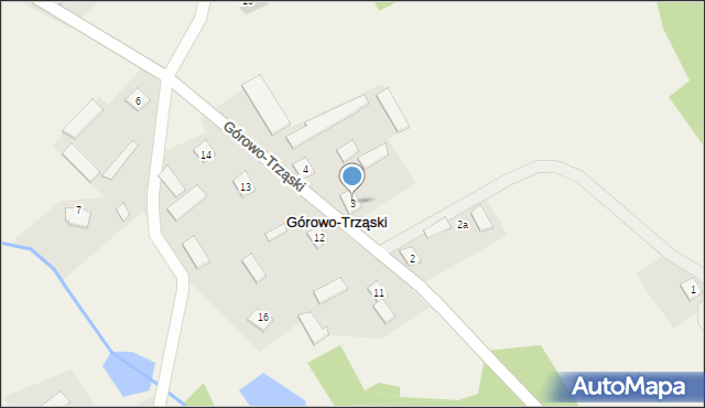 Górowo-Trząski, Górowo-Trząski, 3, mapa Górowo-Trząski