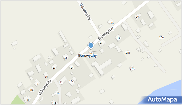 Górowychy, Górowychy, 16a, mapa Górowychy