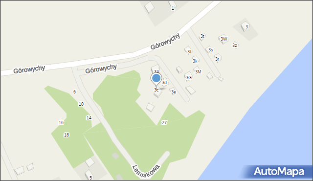 Górowychy, Górowychy, 3c, mapa Górowychy