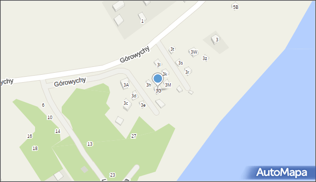 Górowychy, Górowychy, 3G, mapa Górowychy