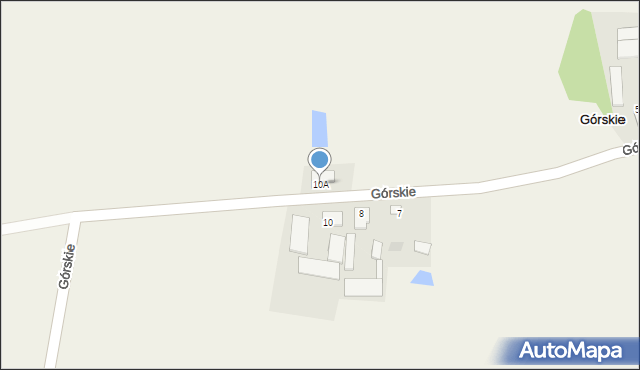 Górskie, Górskie, 10A, mapa Górskie