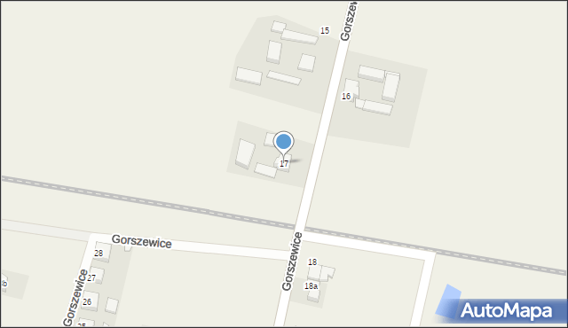 Gorszewice, Gorszewice, 17, mapa Gorszewice
