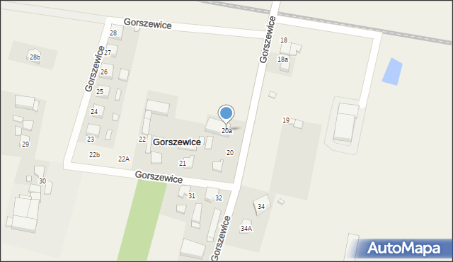 Gorszewice, Gorszewice, 20a, mapa Gorszewice