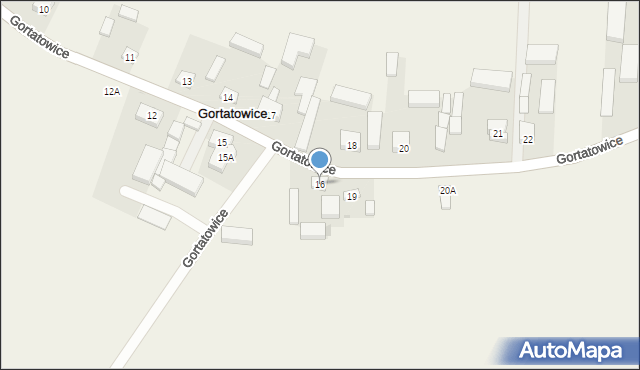 Gortatowice, Gortatowice, 16, mapa Gortatowice