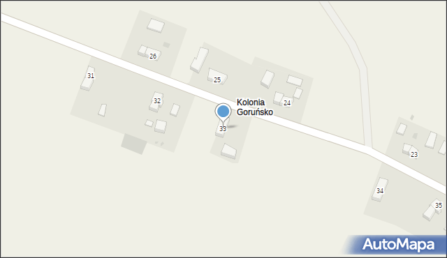 Goruńsko, Goruńsko, 33, mapa Goruńsko