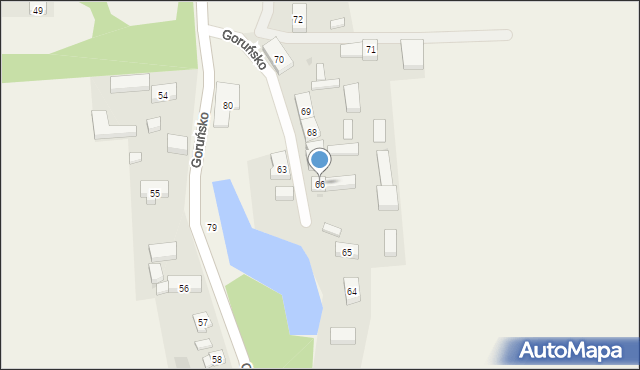 Goruńsko, Goruńsko, 66, mapa Goruńsko