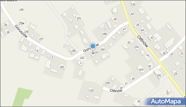 Goruszów, Goruszów, 56, mapa Goruszów