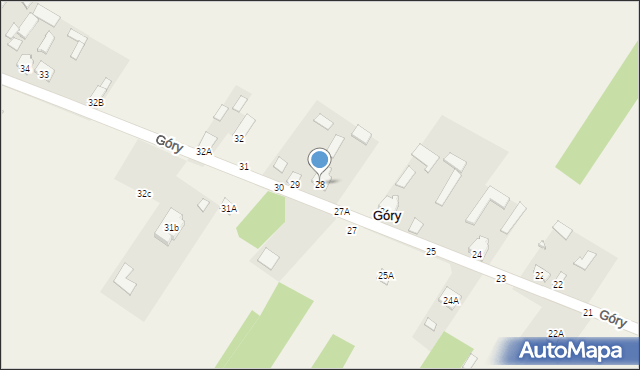 Góry, Góry, 28, mapa Góry