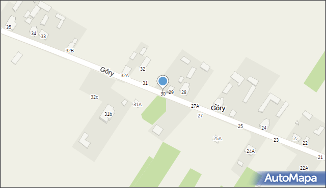 Góry, Góry, 30, mapa Góry