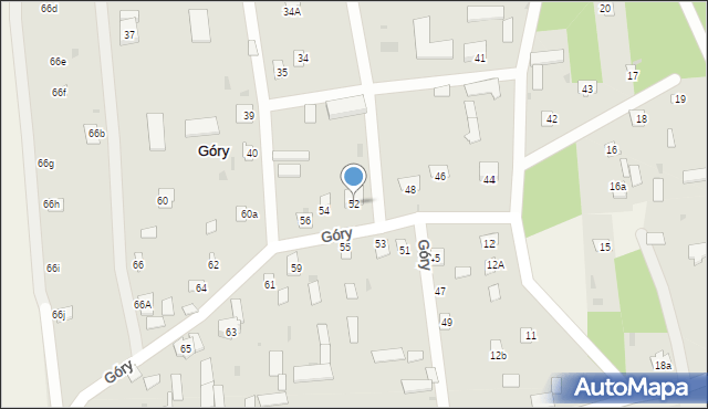 Góry, Góry, 52, mapa Góry