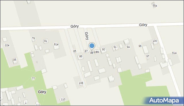Góry, Góry, 88, mapa Góry
