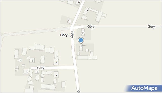 Góry, Góry, 2, mapa Góry