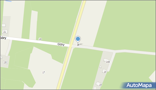 Góry, Góry, 18, mapa Góry