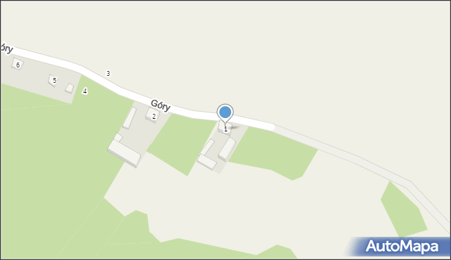Góry, Góry, 1, mapa Góry