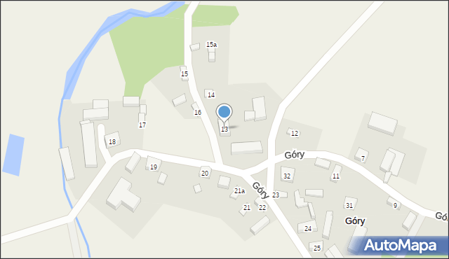 Góry, Góry, 13, mapa Góry