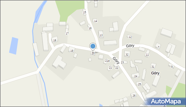 Góry, Góry, 20, mapa Góry
