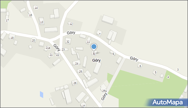 Góry, Góry, 31, mapa Góry