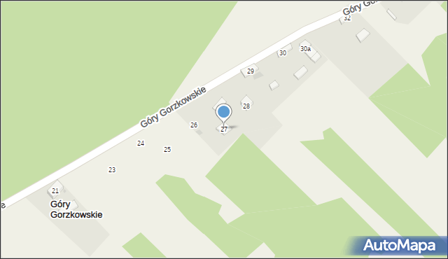 Góry Gorzkowskie, Góry Gorzkowskie, 27, mapa Góry Gorzkowskie