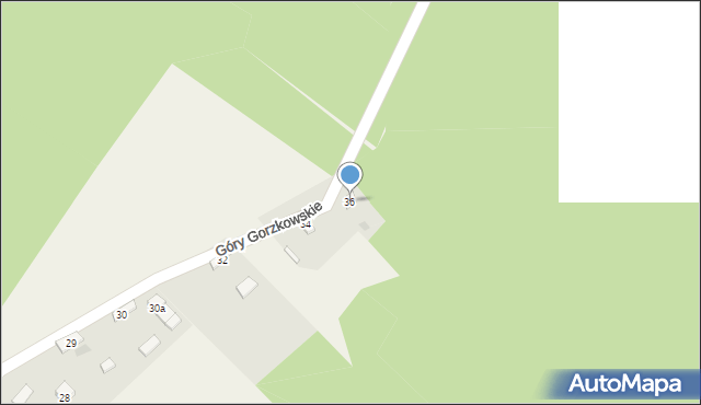 Góry Gorzkowskie, Góry Gorzkowskie, 36, mapa Góry Gorzkowskie