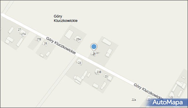 Góry Kluczkowickie, Góry Kluczkowickie, 25, mapa Góry Kluczkowickie