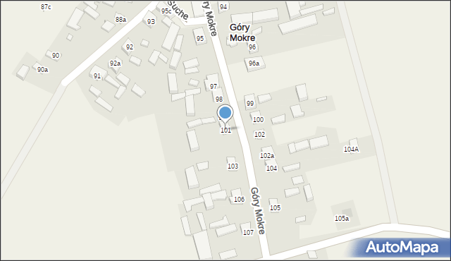 Góry Mokre, Góry Mokre, 101, mapa Góry Mokre