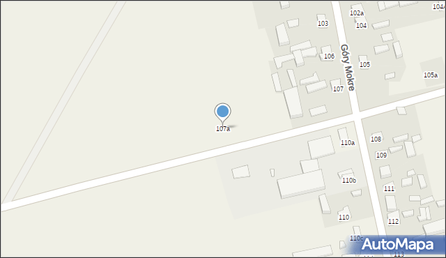 Góry Mokre, Góry Mokre, 107a, mapa Góry Mokre