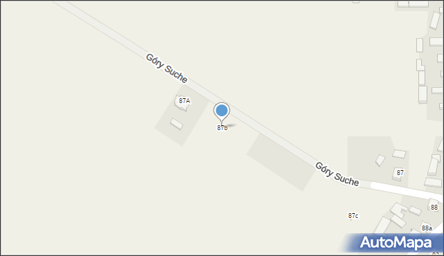 Góry Mokre, Góry Mokre, 87b, mapa Góry Mokre