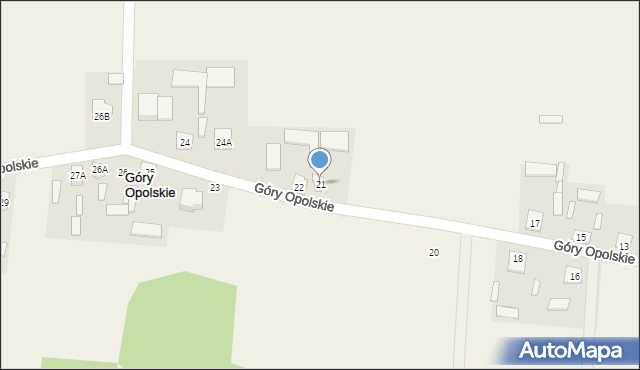 Góry Opolskie, Góry Opolskie, 21, mapa Góry Opolskie