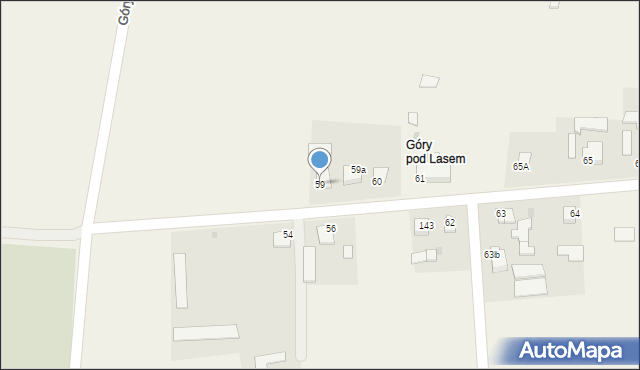 Góry Wysokie, Góry Wysokie, 59, mapa Góry Wysokie