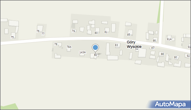 Góry Wysokie, Góry Wysokie, 82, mapa Góry Wysokie