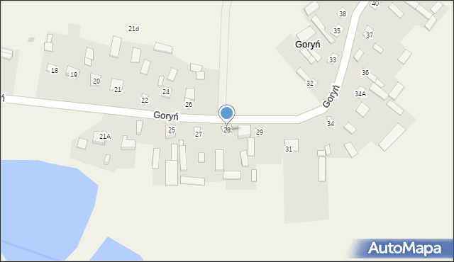 Goryń, Goryń, 28, mapa Goryń